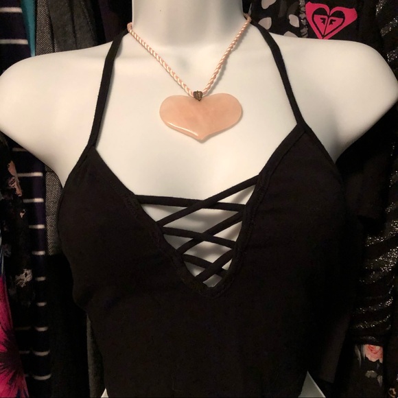 Pink ❤️2x$10stone heart pendant - Picture 3 of 7